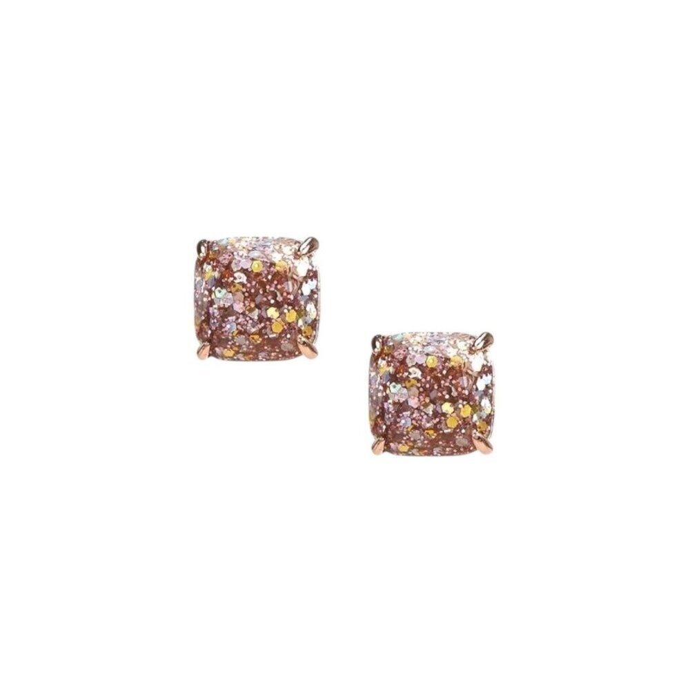 Kate Spade New York Small Square Studs Earrings Rose Gold